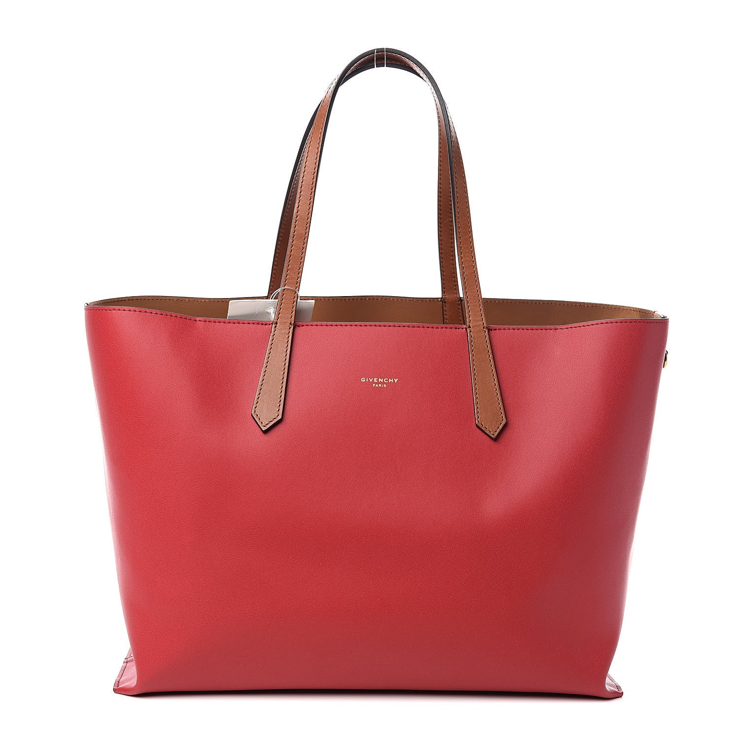 Givenchy Calfskin Medium GV Shopper Tote Dark Red 1 of 9
