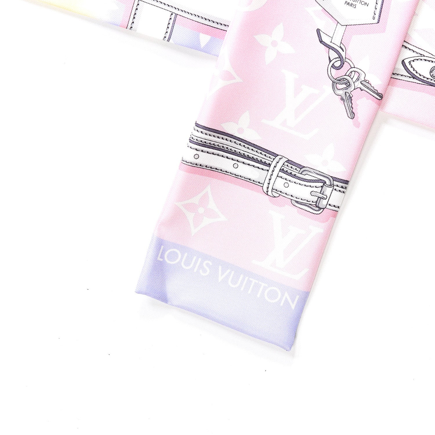 Louis Vuitton Silk Monogram Escale Confidential Bandeau Pink 3 of 4