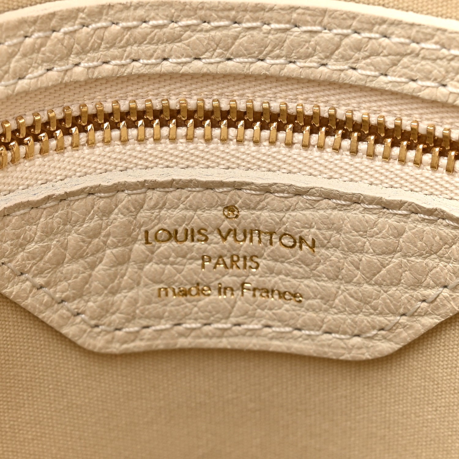 Louis Vuitton Mini Lin Monogram Bucket Bag Dune 6 of 9