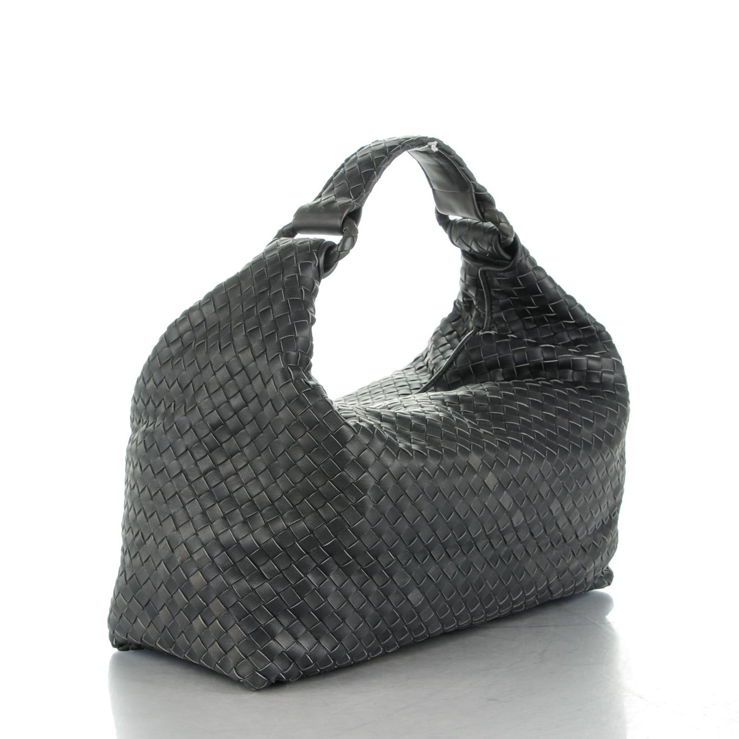 Nappa Intrecciato Sloane Hobo Ferro Gray