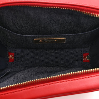 Chanel Lambskin CC Mania Camera Case Red 5 of 10