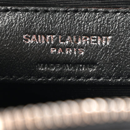 Saint Laurent Calfskin Matelasse Monogram Lou Camera Bag Black 6 of 14