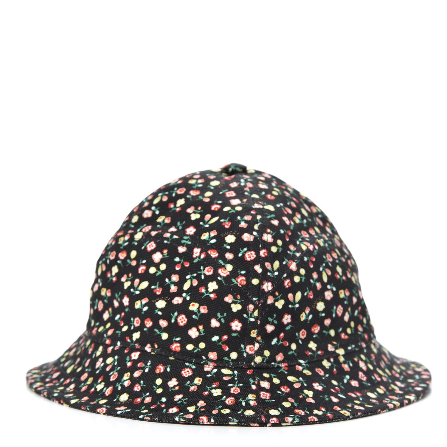 Gucci X LIBERTY OF LONDON Canvas Floral Print Bucket Hat S Black Multicolor 4 of 8