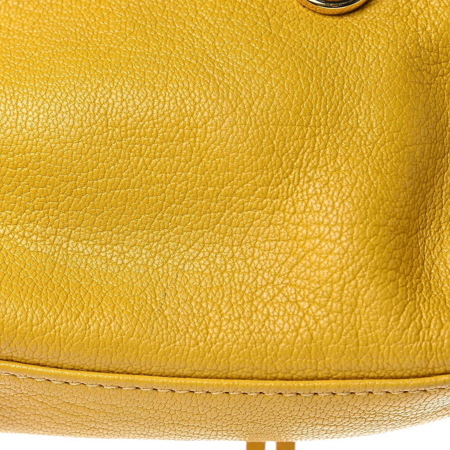 Balenciaga Chevre Silver Metallic Edge Hardware Nano City Jaune Epi 14 of 14