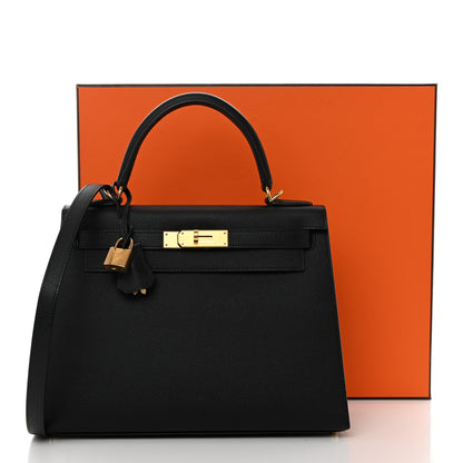 Hermes Epsom Kelly Sellier 28 Black 11 of 11