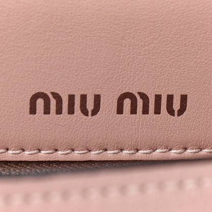 Miu Miu Goatskin Madras Click Top Handle Tote Orchidea 6 of 9
