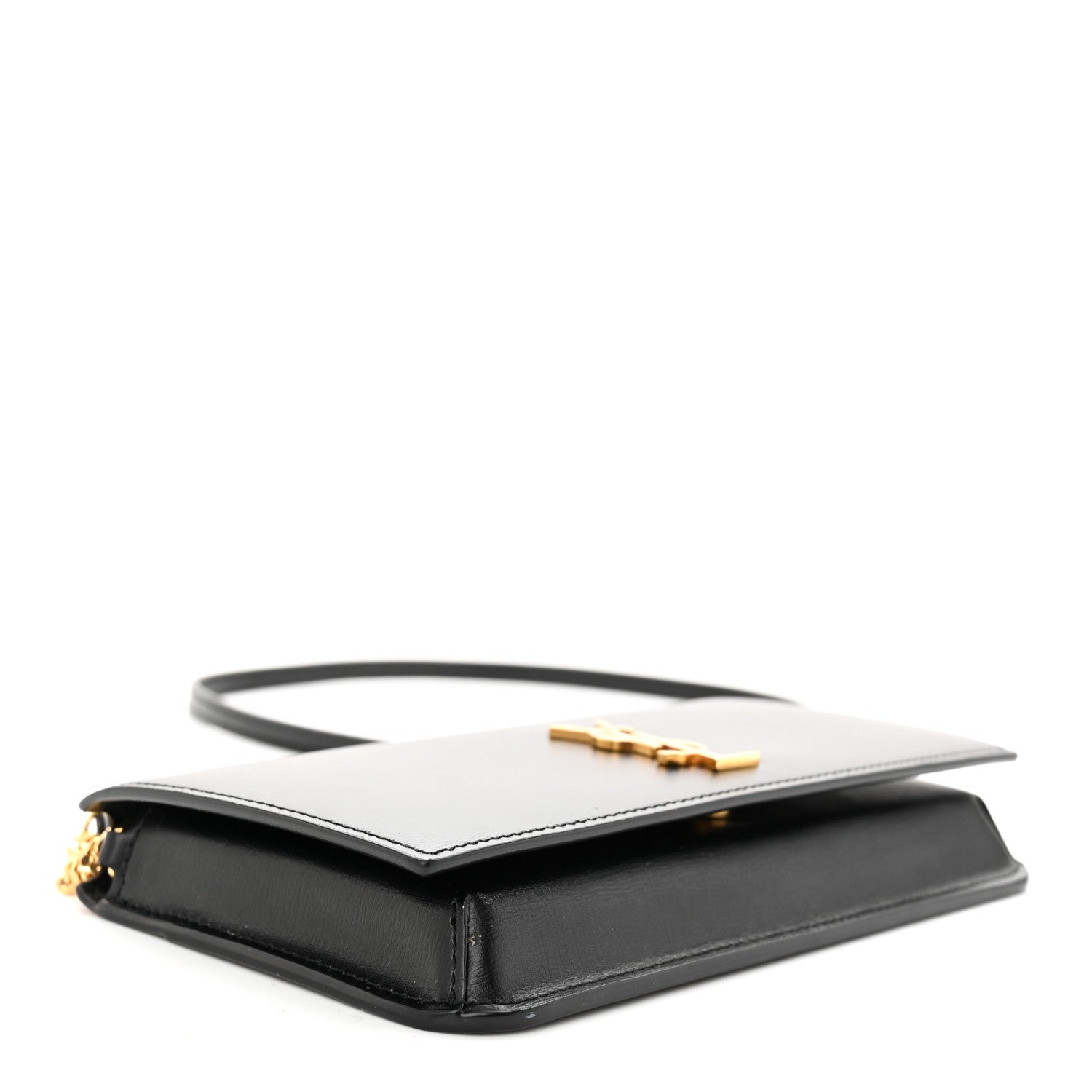 Saint Laurent Smooth Calfskin Monogram Phone Holder Crossbody Black 4 of 10