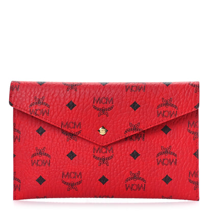 MCM Visetos Envelope Clutch Red 1 of 8