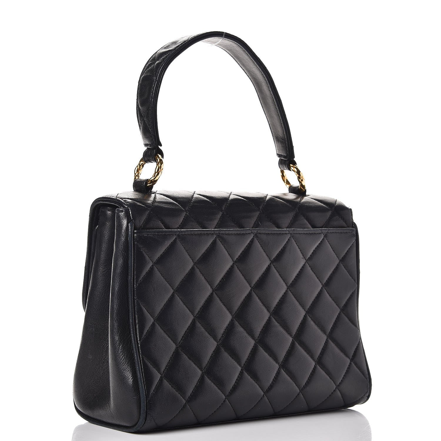 Chanel Lambskin Mini Kelly Flap Bag Black 3 of 10