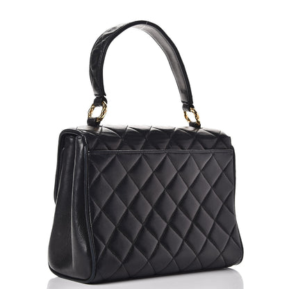 Chanel Lambskin Mini Kelly Flap Bag Black 3 of 10