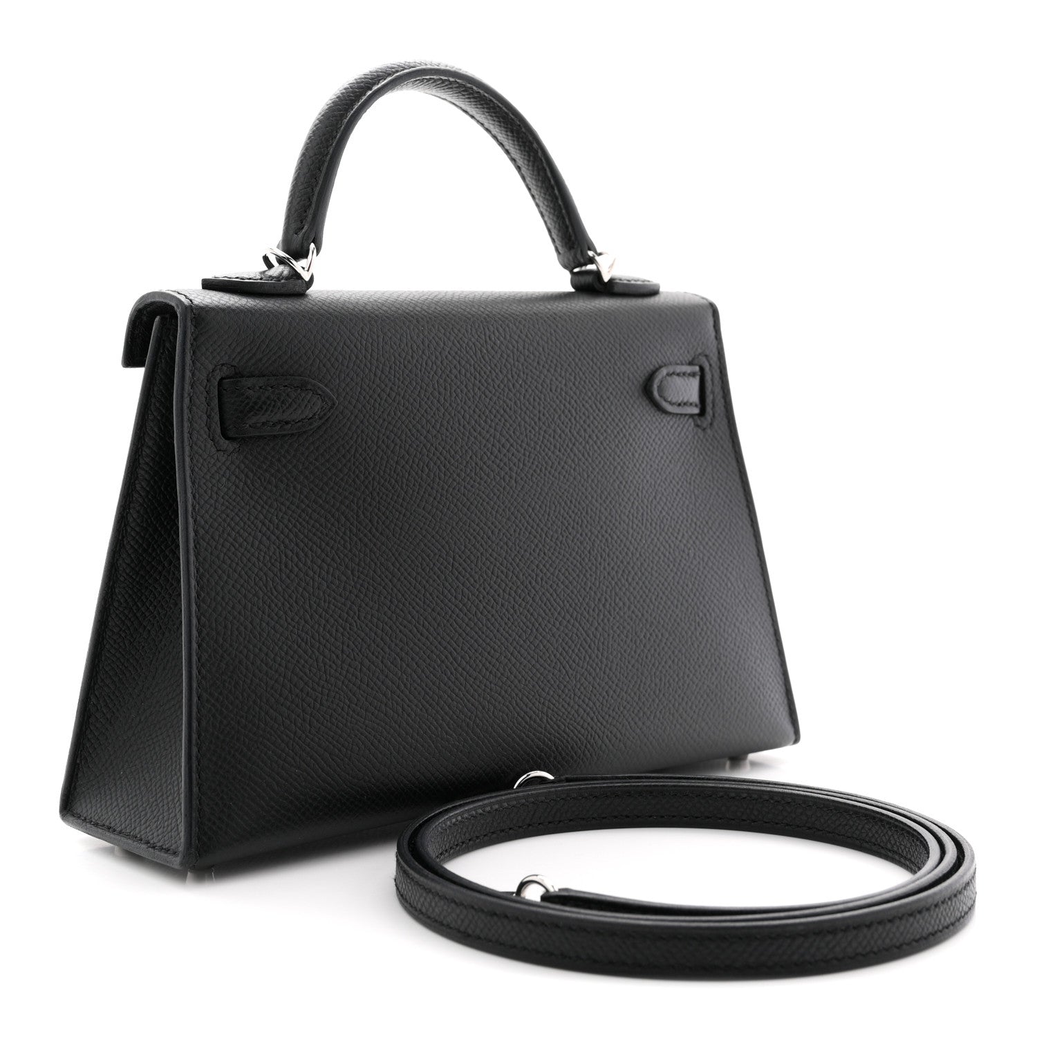 Hermes Epsom Mini Kelly Sellier 20 Black Black 3 of 11