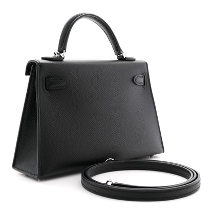 Hermes Epsom Mini Kelly Sellier 20 Black Black 3 of 11