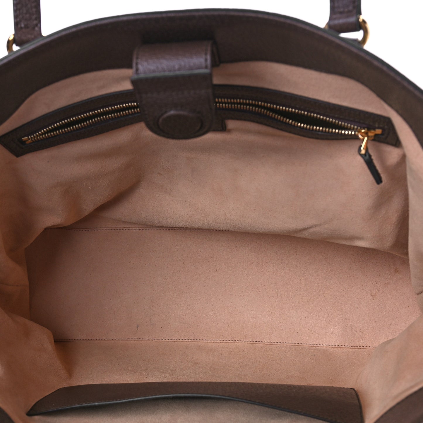 GG Supreme Monogram Textured Calfskin Web Medium Ophidia Shopping Tote Beige Ebony New Acero