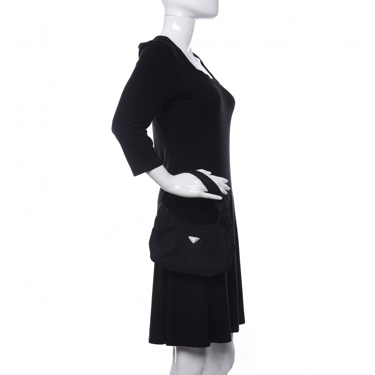 Prada Tessuto Nylon Sport Mini Shoulder Bag Black 2 of 9