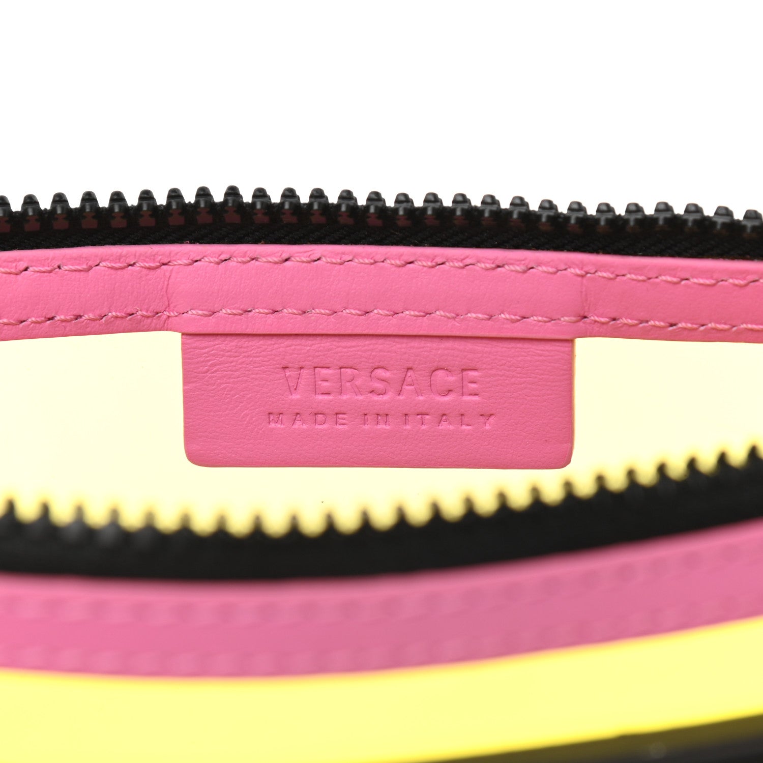 Versace Vinyl Rubber Calfskin 90s Logo Pouch Multicolor 6 of 7