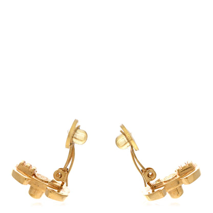 Chanel Metal CC Turnlock Clip On Earrings Gold 3 of 4