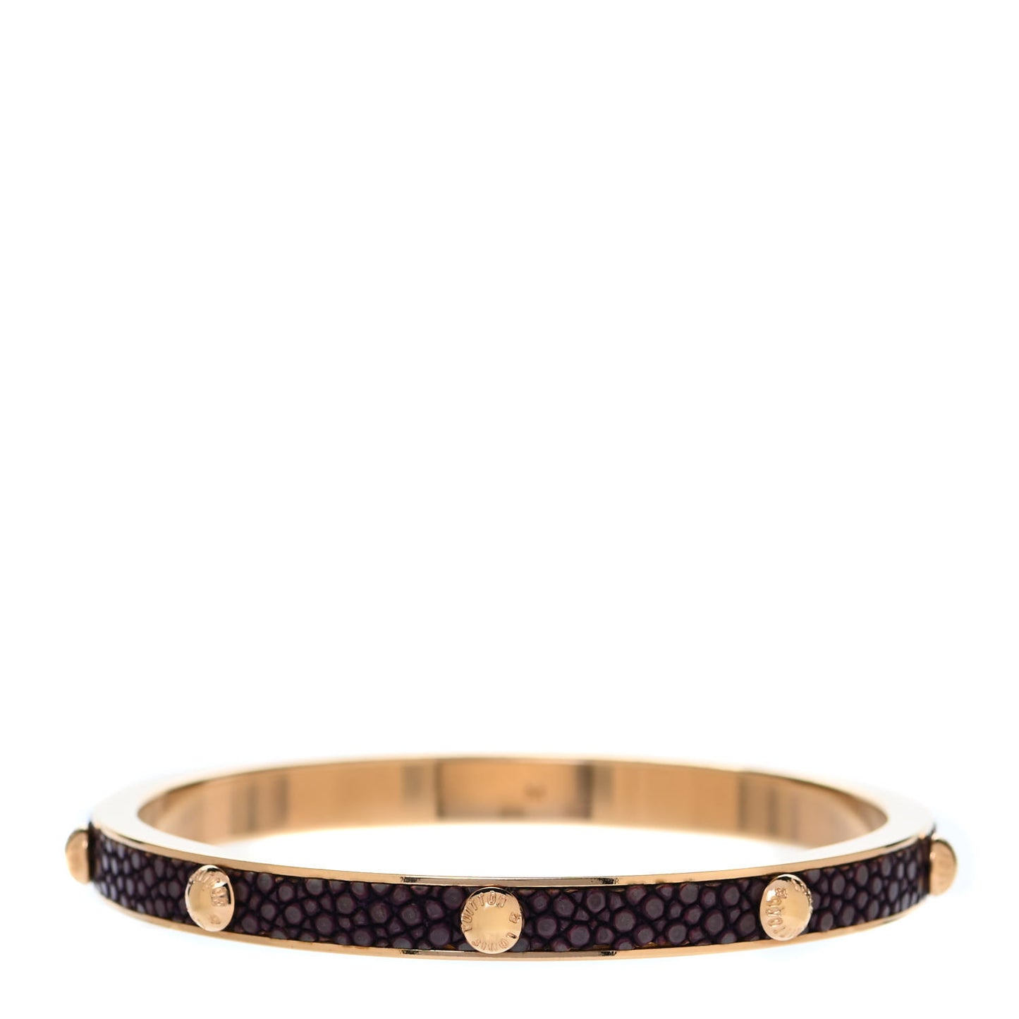 Galuchat Gimme a Clue Bracelet Medium Amarante