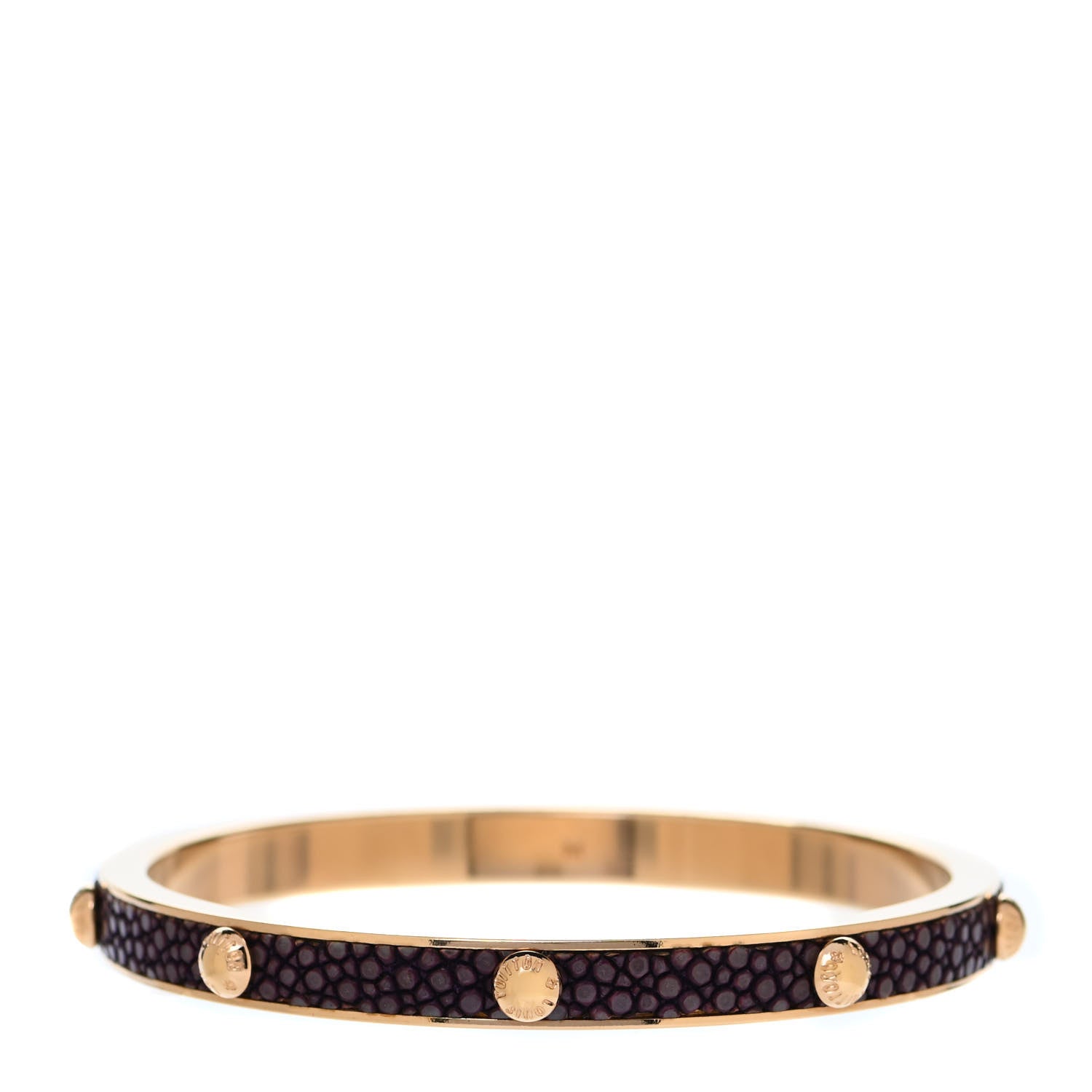 Louis Vuitton Galuchat Gimme a Clue Bracelet Medium Amarante 1 of 6