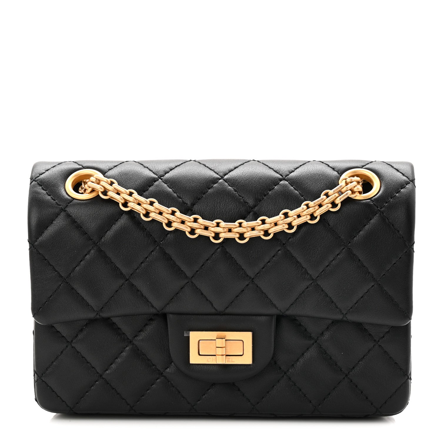 Chanel Calfskin Quilted 2.55 Reissue Mini Flap Black 8 of 11