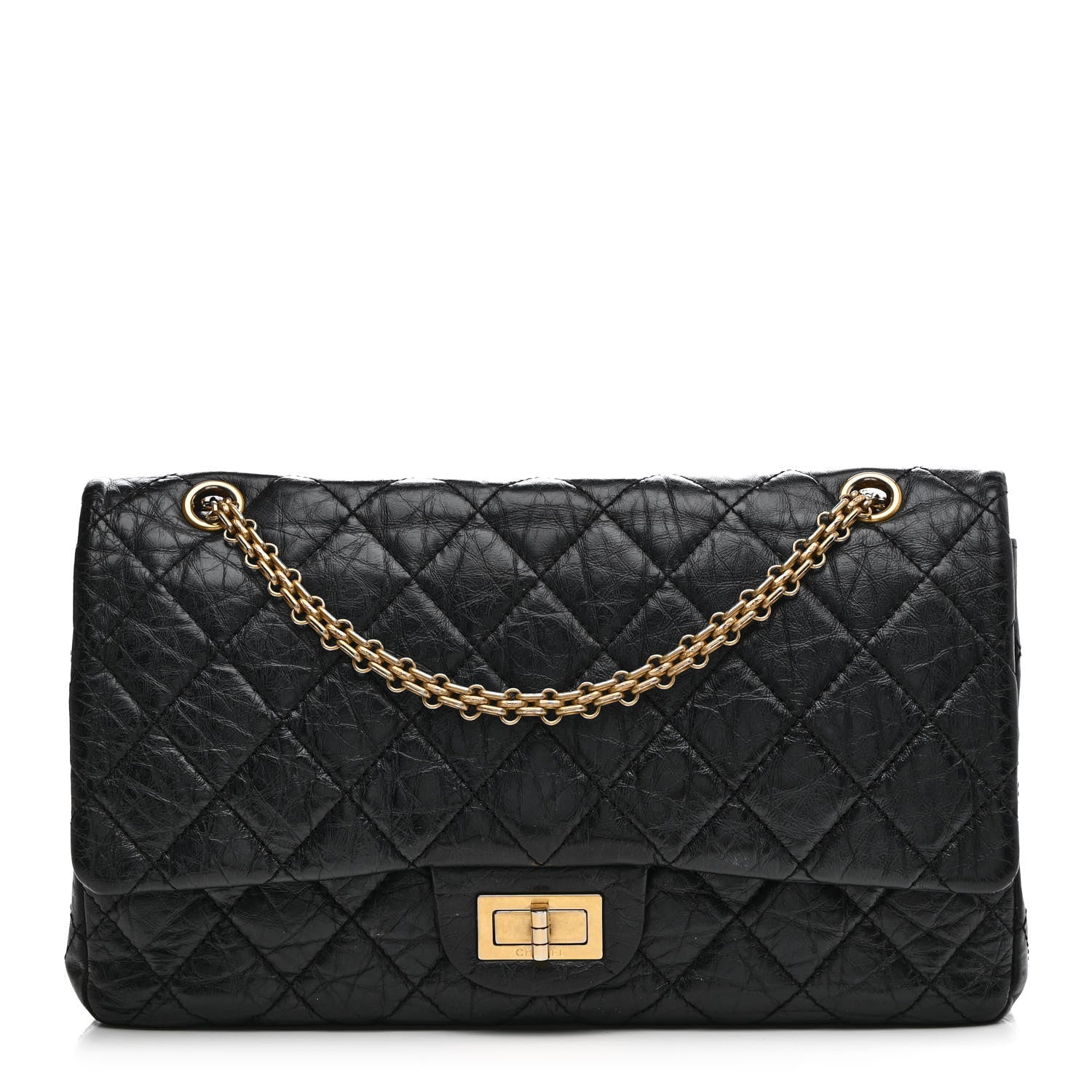 Chanel Aged Calfskin Quilted 2.55 Reissue 227 Flap Black 1 of 12