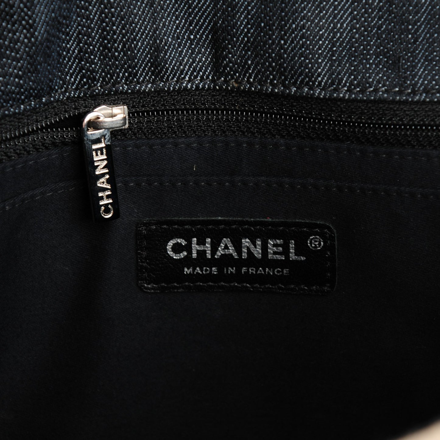 Denim Tweed Patchwork Jumbo Single Flap Multicolor