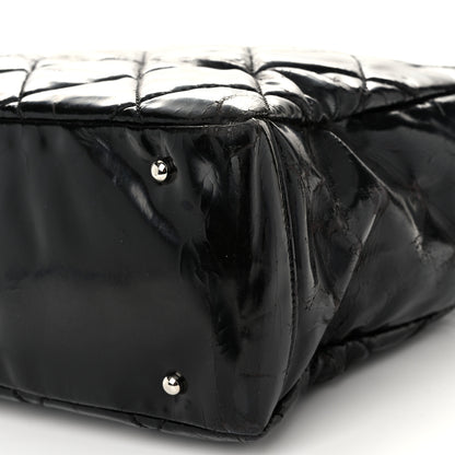 Chanel Vinyl Quilted Large Paris Biarritz Tote Black 10 of 13