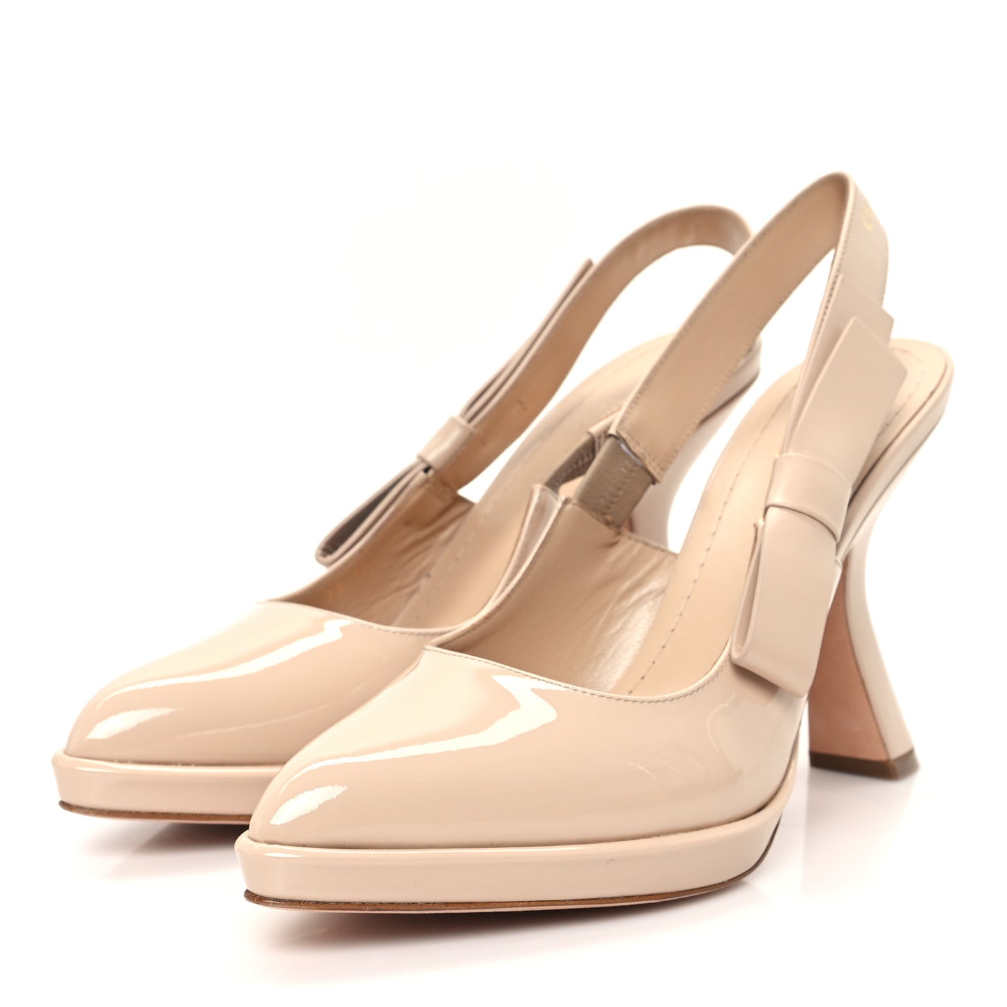 Patent Calfskin Sweet-D Slingback 105mm Pumps 39 Chair