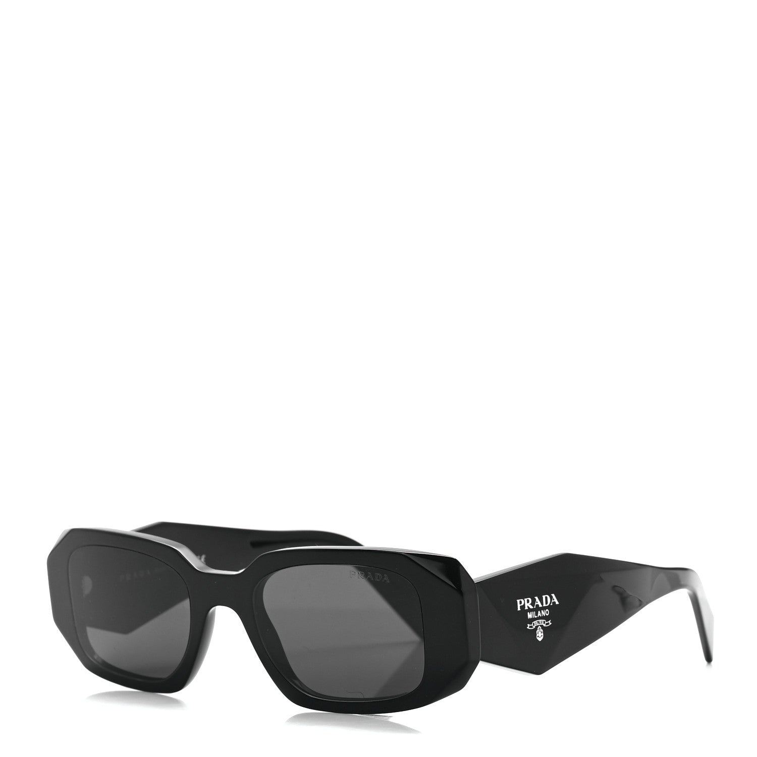 Prada Acetate Symbole Sunglasses SPR 17W Black 1 of 8