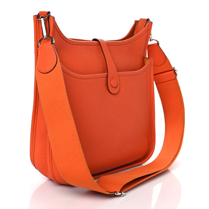 Hermes Taurillon Clemence Evelyne III PM Feu 3 of 10