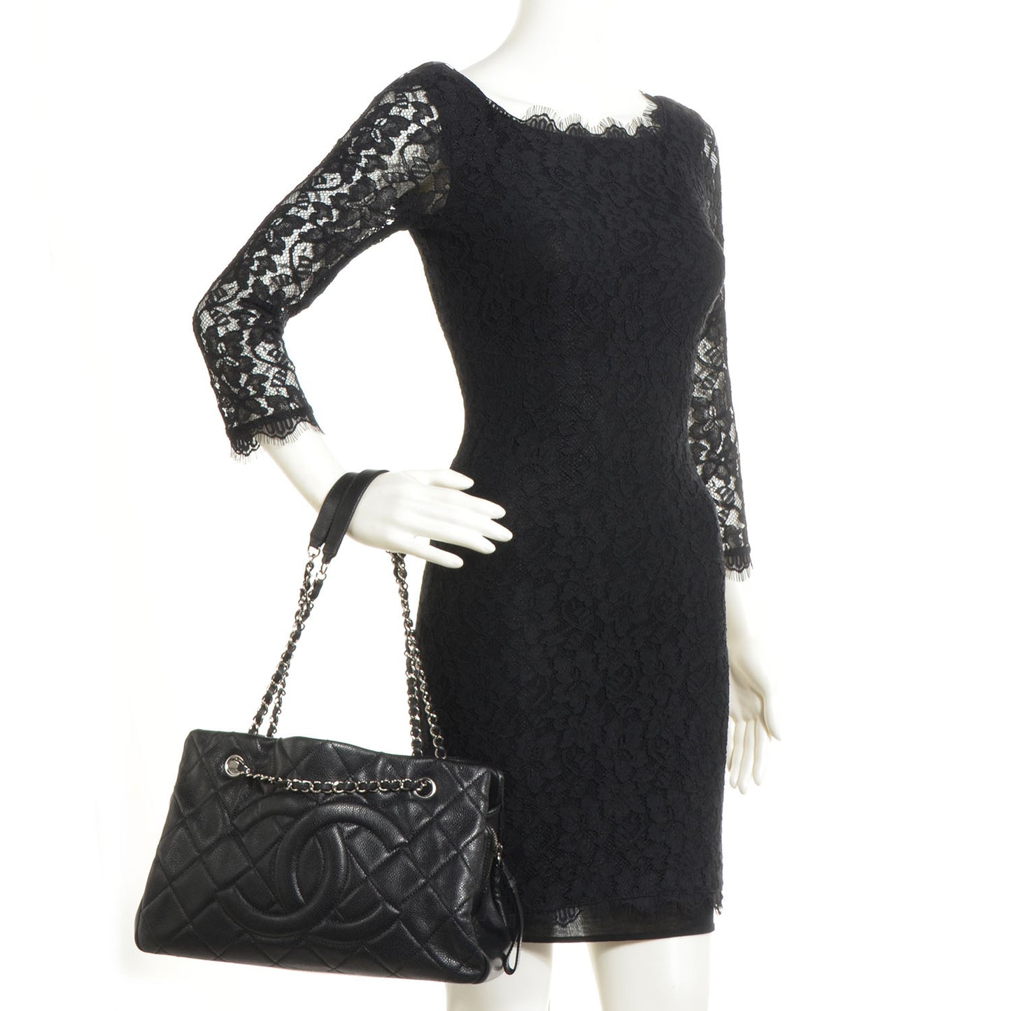 Caviar Timeless CC Soft Tote Black