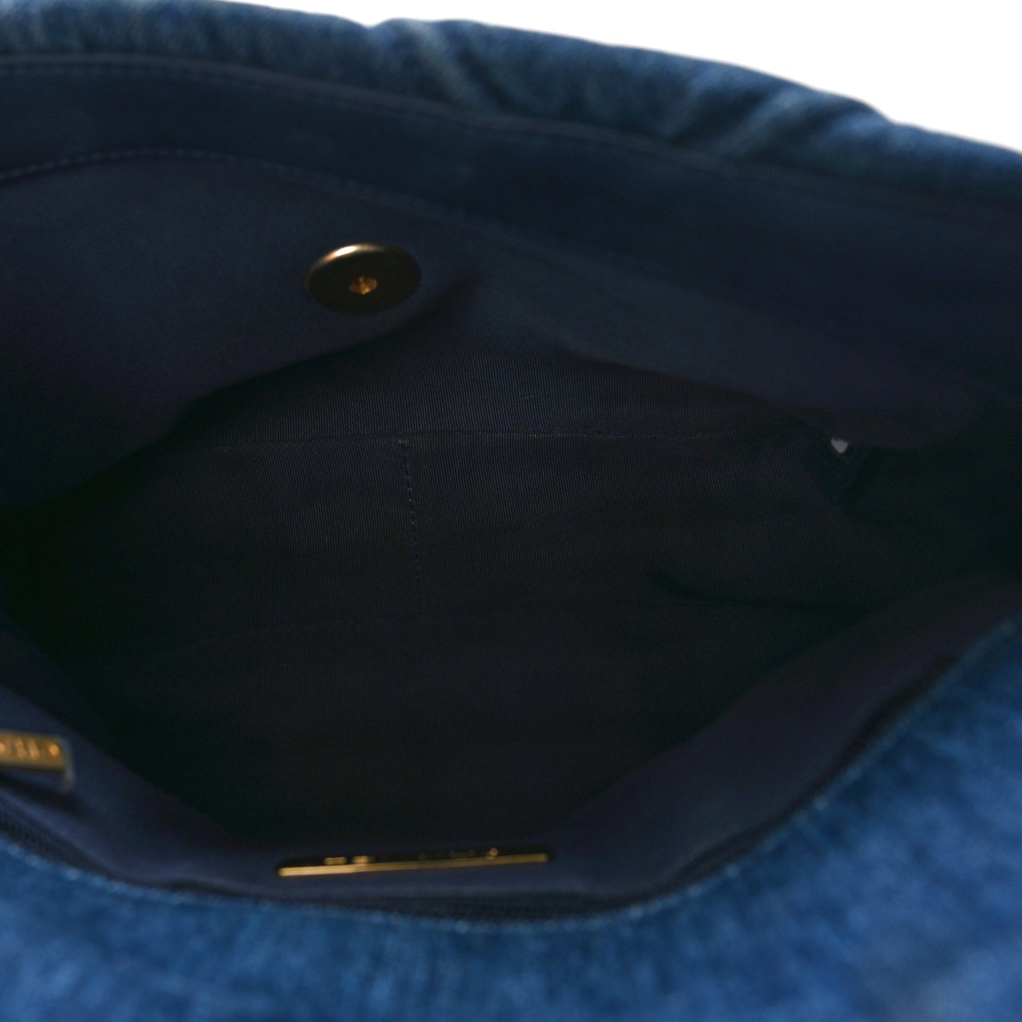 Denim Quilted Medium Chanel 19 Flap Blue