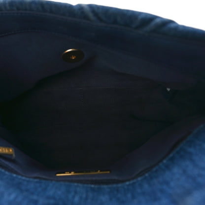 Chanel Denim Quilted Medium Chanel 19 Flap Blue 5 of 9