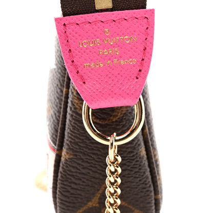 Louis Vuitton Monogram 2022 Christmas Animation Seoul Mini Pochette Accessories Fuchsia 6 of 8