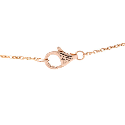Cartier 18K Pink Gold Diamond Black Onyx XS Amulette de Cartier Pendant Necklace 4 of 5
