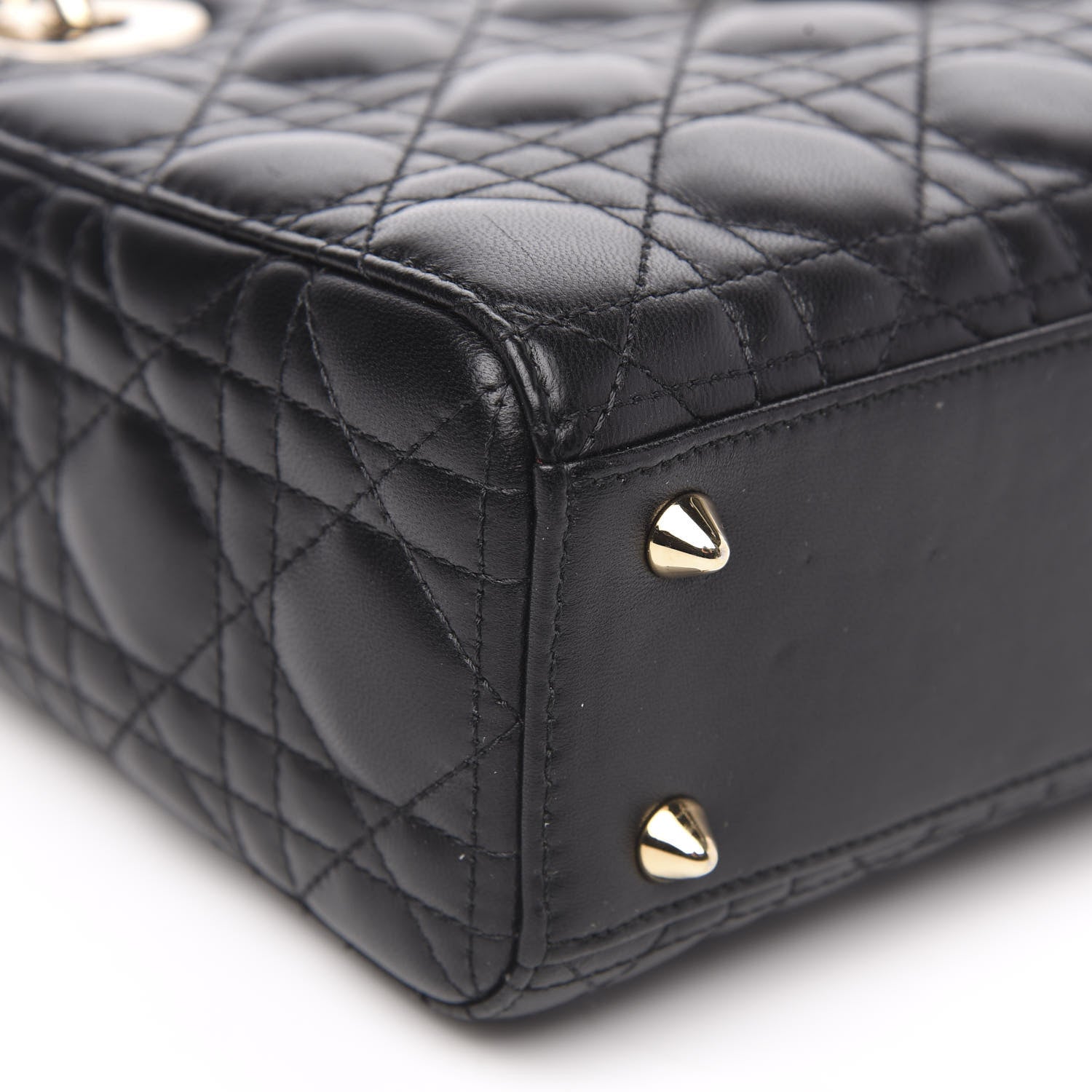 Christian Dior Lambskin Cannage Small My ABCDior Lady Dior Black 8 of 11