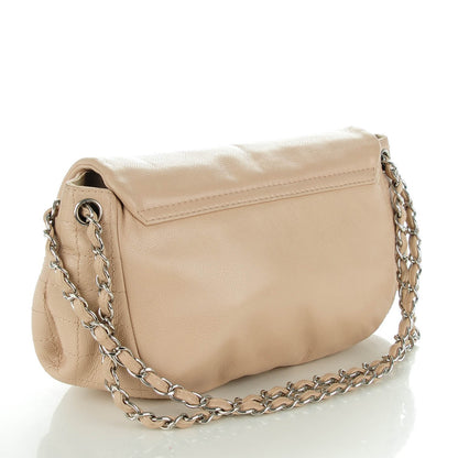 Chanel Caviar Half Moon Large Flap Beige Clair 3 of 7