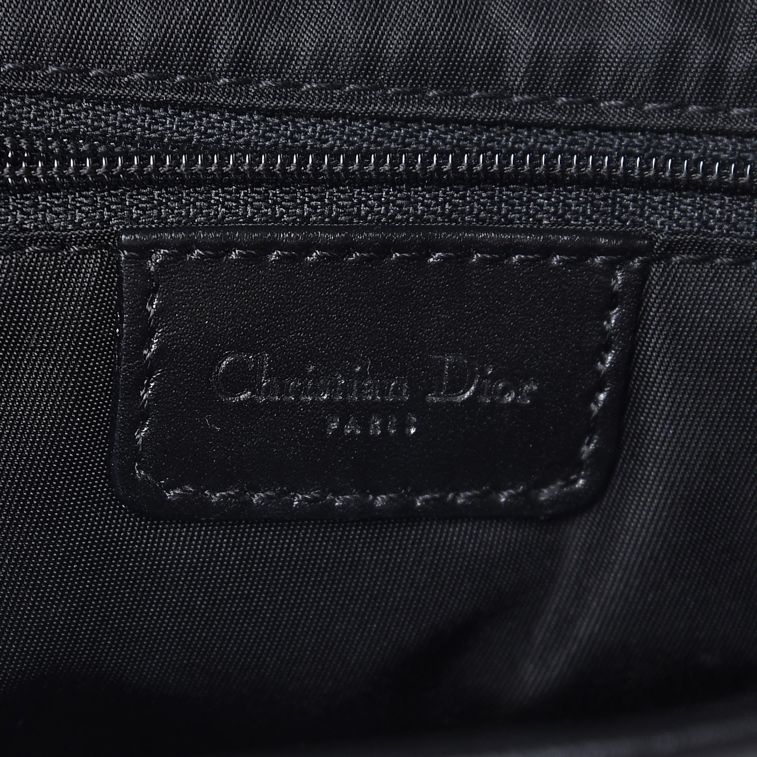 Christian Dior Monogram Saddle Bag Black 6 of 7