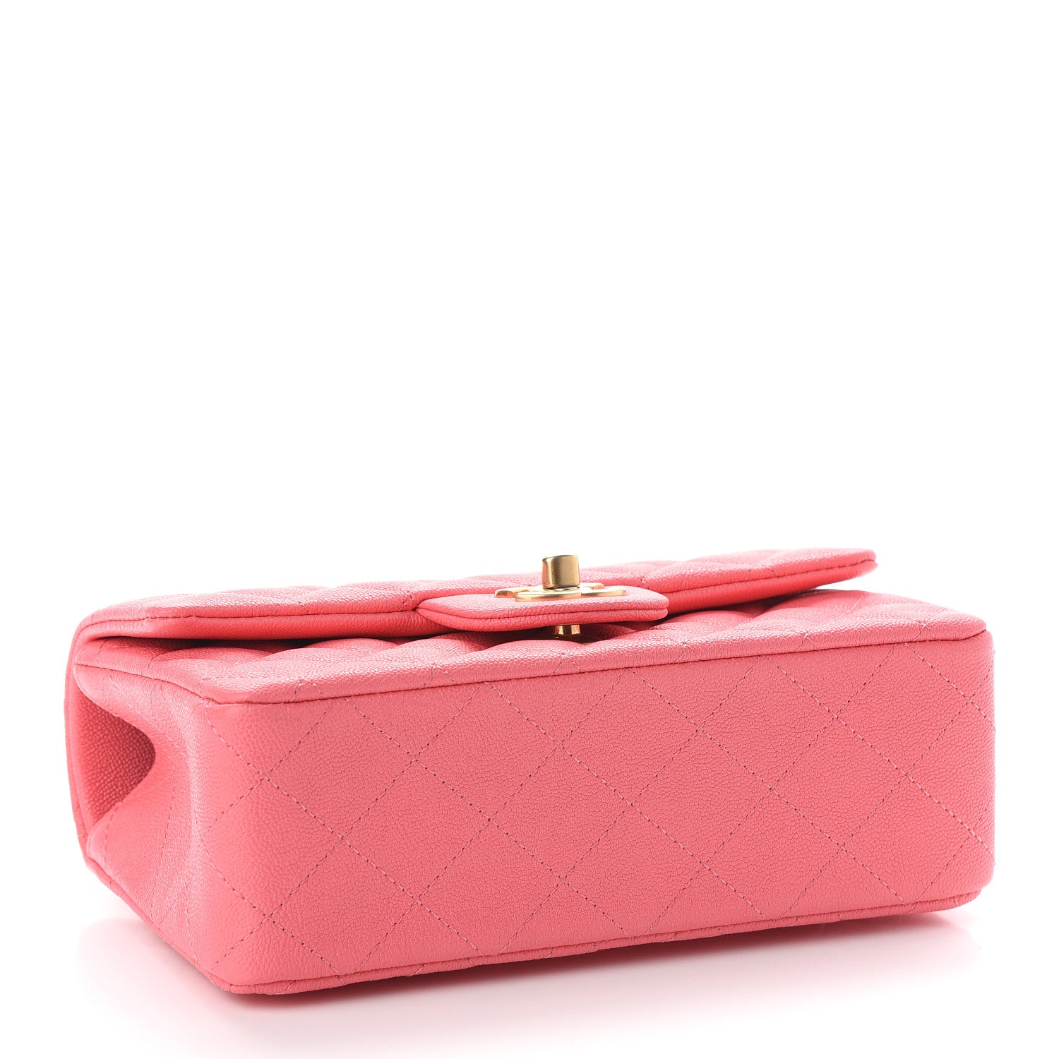 Chanel Caviar Quilted Mini Top Handle Rectangular Flap Pink 4 of 9
