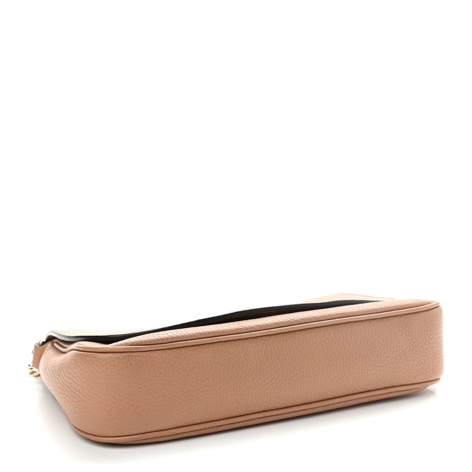 Gucci Pebbled Calfskin Medium Soho Flap Crossbody Camelia 4 of 10