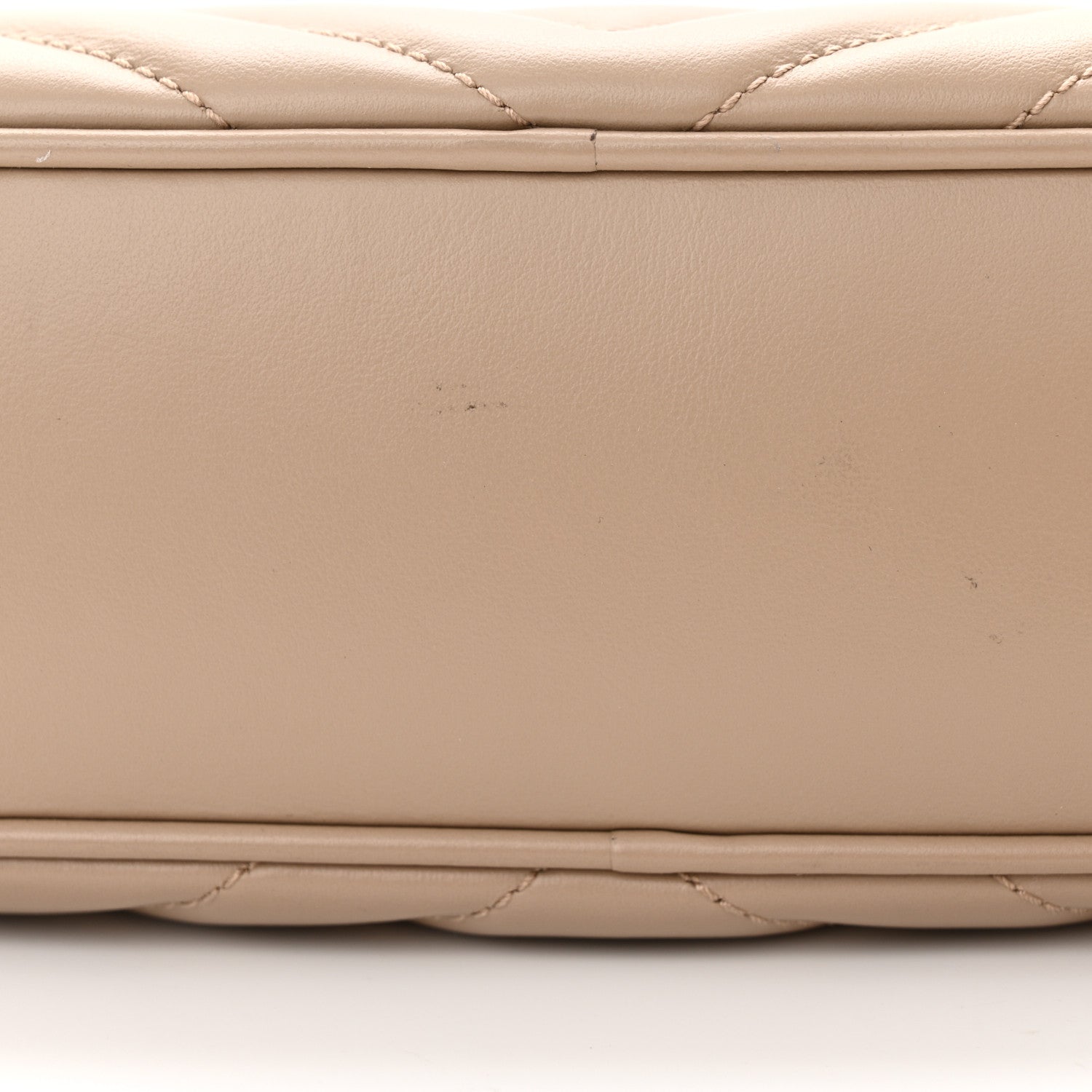 Saint Laurent Calfskin Matelasse Monogram Lou Camera Bag Dark Beige 13 of 13