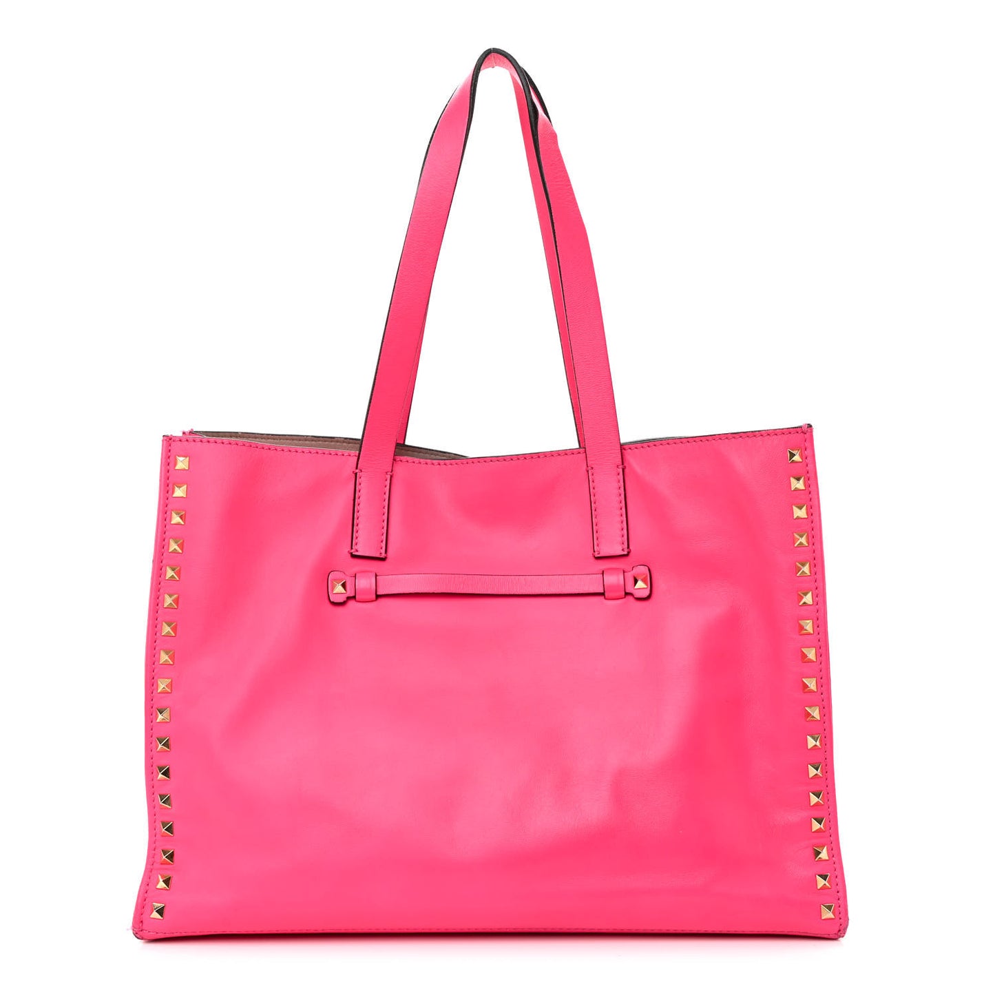 Nappa Medium Rockstud Soft Tote Framboise