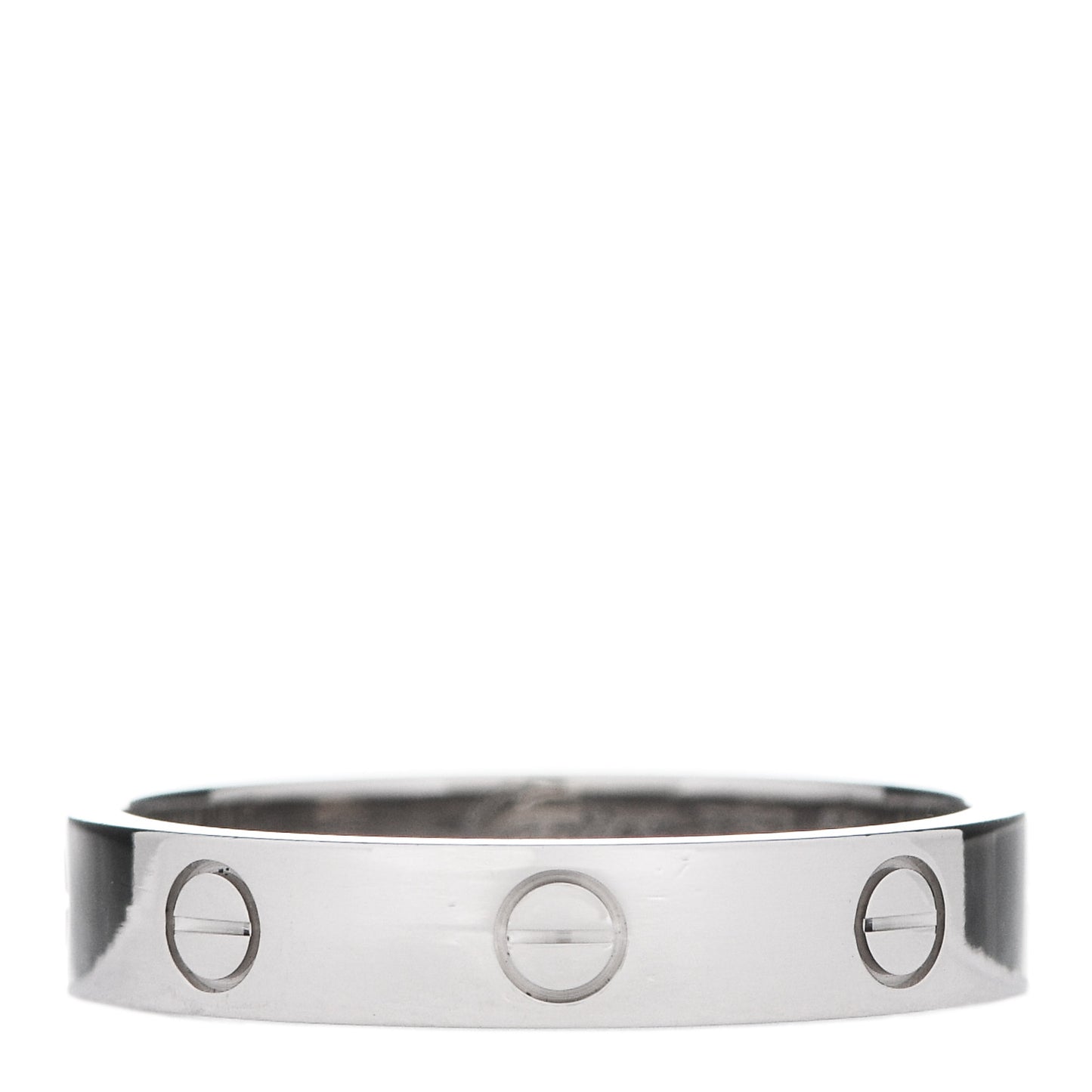 18K White Gold 3.5mm LOVE Wedding Band Ring 59 8.75