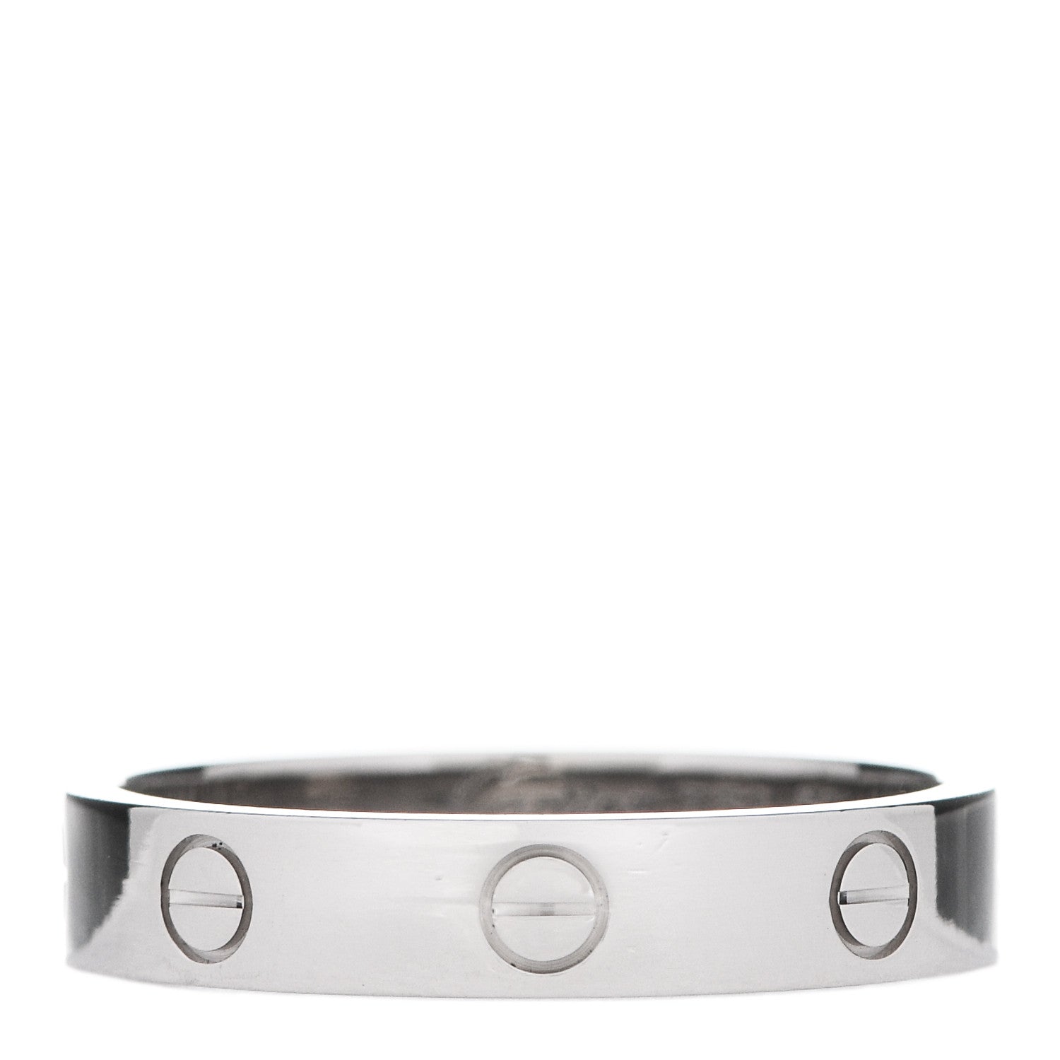Cartier 18K White Gold 3.5mm LOVE Wedding Band Ring 59 8.75 1 of 4