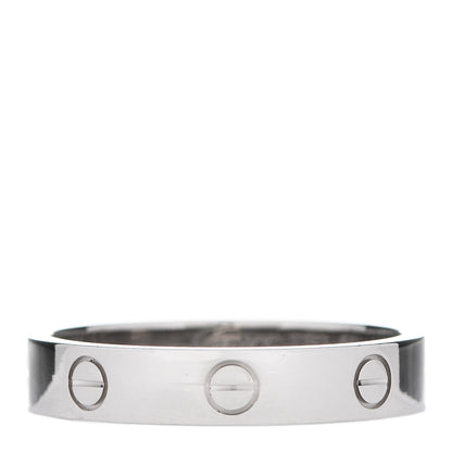 Cartier 18K White Gold 3.5mm LOVE Wedding Band Ring 59 8.75 1 of 4
