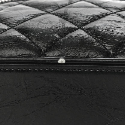 Chanel Crumpled Calfskin PVC Quilted Backpack Black 12 of 13