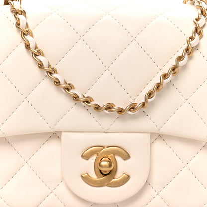 Chanel Lambskin Quilted Mini Pearl Crush Flap White 8 of 10