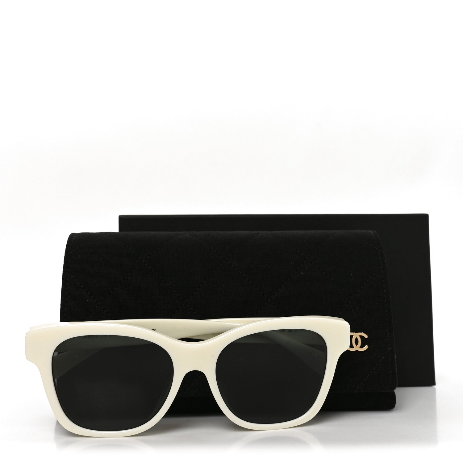 Chanel Acetate Polarized Pearl CC Square Sunglasses 5482-H-A White 7 of 7