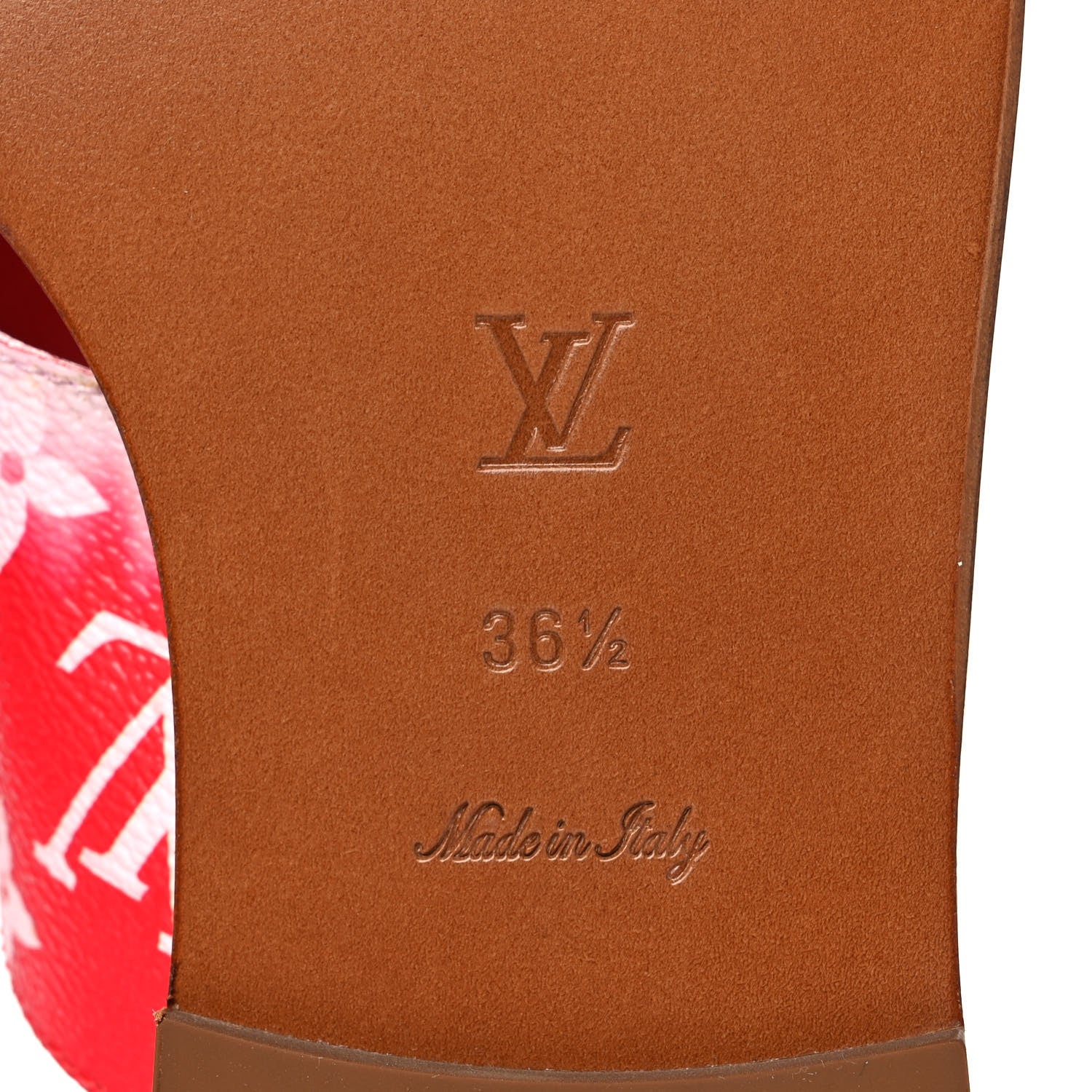 Louis Vuitton Monogram Escale Palma Sandals 36 Rouge 6 of 9
