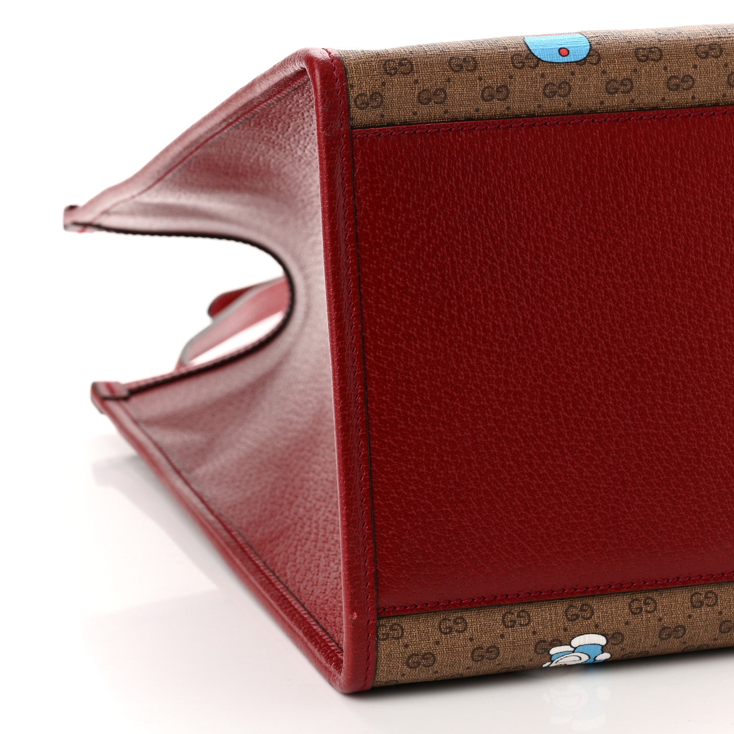 Gucci X DORAEMON Mini Vintage GG Supreme Monogram Large Tote Bag Beige Cherry Red 9 of 10