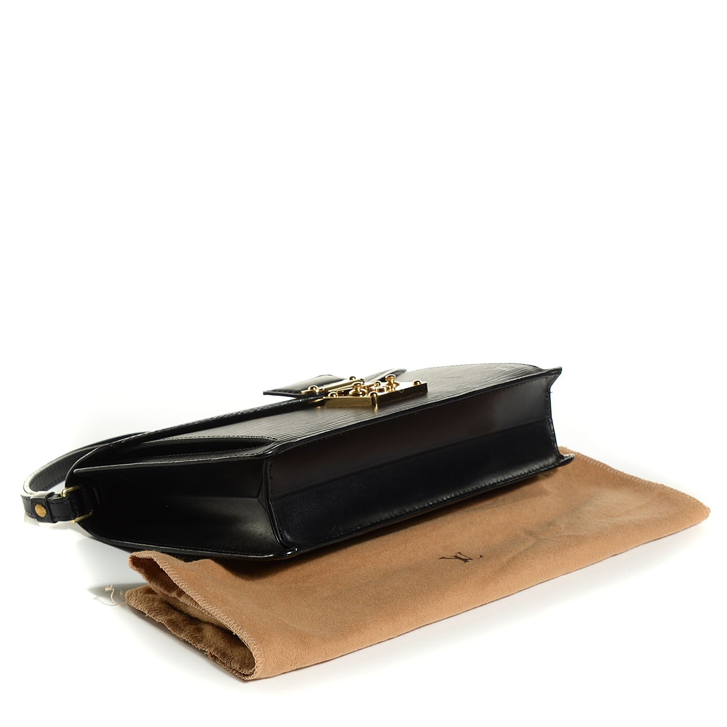 Louis Vuitton Epi Pochette Sellier Dragonne Clutch Black 4 of 7